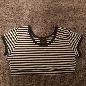 Brian Rochford Stripped Crop Top Size 12